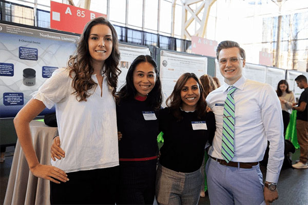 group of students in business attire