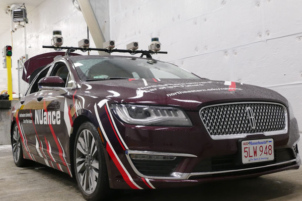 The NUFR Lab’s autonomous car.