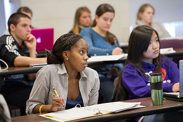 Students in a classroom