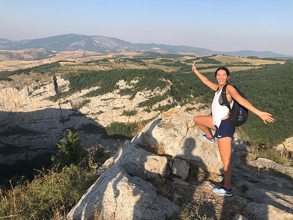 Elise exploring Armenia