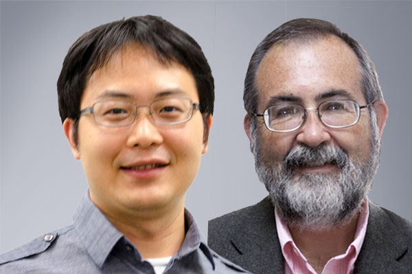 Portraits of Mingyang Lu and Herbert Levine.