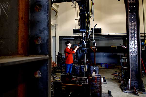 Andrew Myers, an associate professor of civil and environmental engineering at Northeastern received a $1.7 million grant by Massachusetts Clean Energy Center's (MassCEC) Catalyst and InnovateMass programs, which will support the develop of an innovative floating wind turbine.