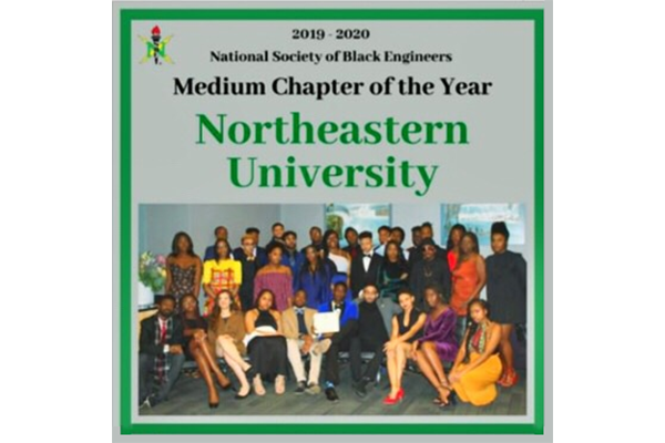 brochure cover of award with group photo of students